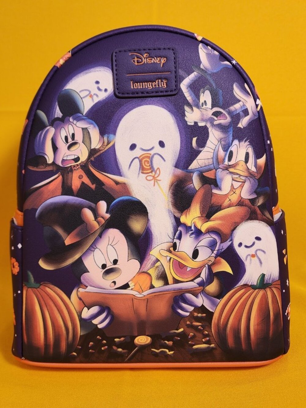 Loungefly Disney Mickey and Friends Halloween Ghost Story Soft Tag Mini Backpack